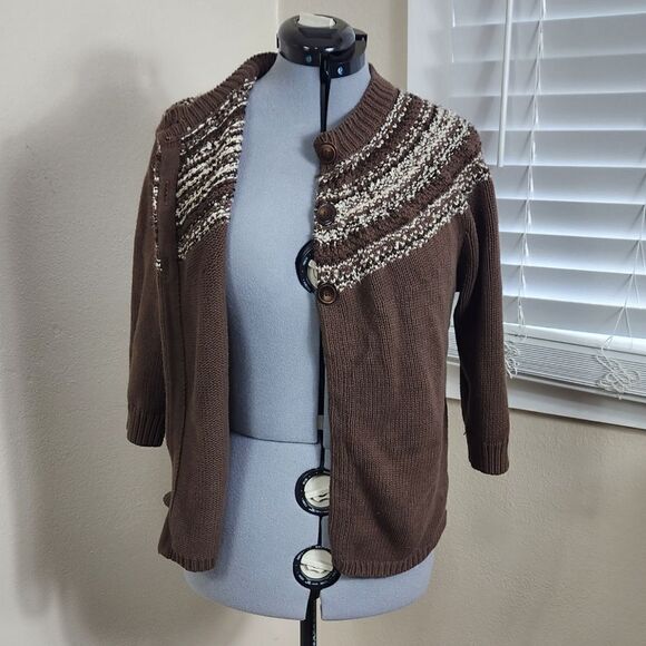 Croft & Barrow Cardigan Sweater Size XL GUC - Picture 4 of 13